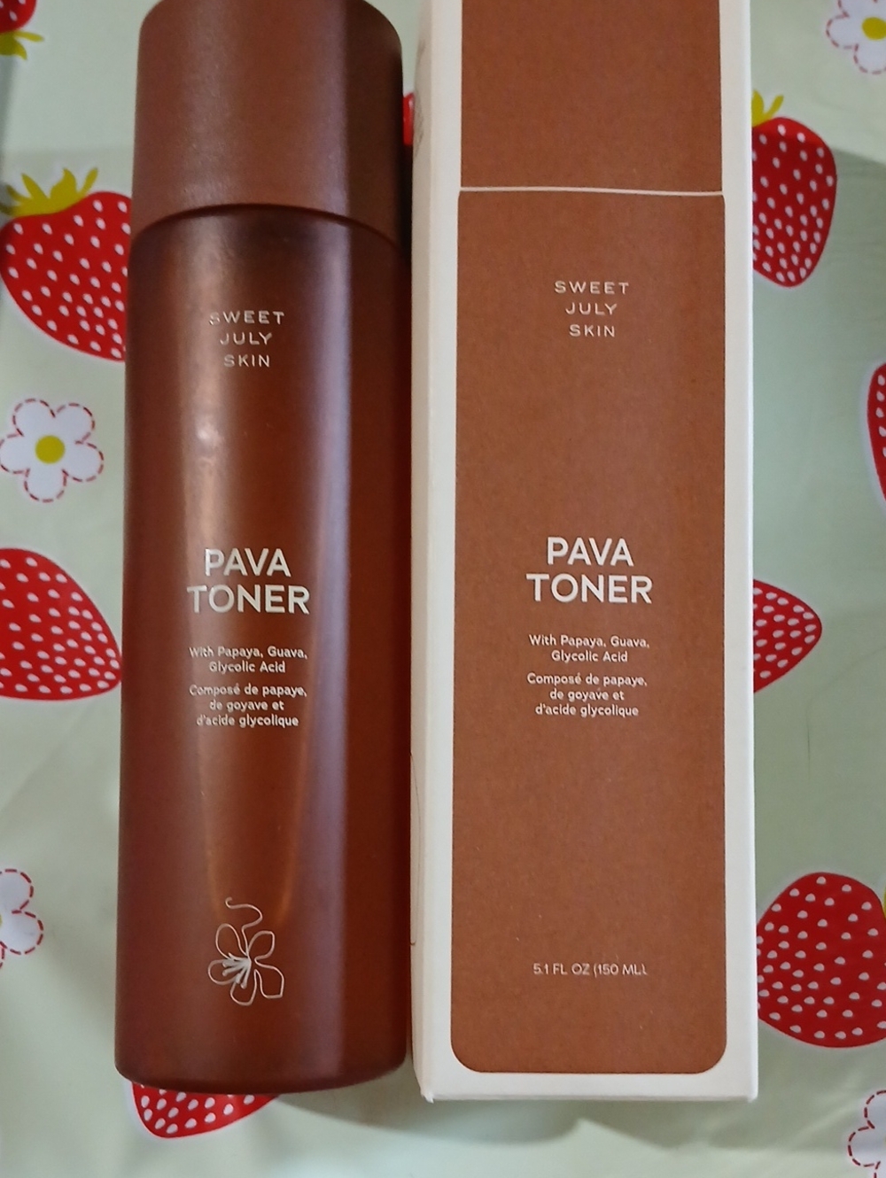 SWEET JULY SKIN Pava Toner NIB & FULL SIZE